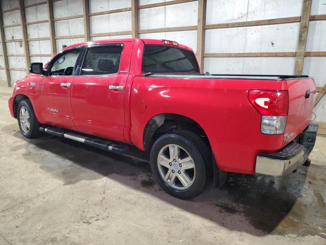 5TBDV58158S491194 - 2008 TOYOTA TUNDRA CREWMAX LIMITED RED photo 2