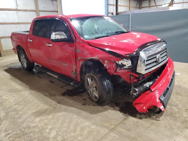 5TBDV58158S491194 - 2008 TOYOTA TUNDRA CREWMAX LIMITED RED photo 4