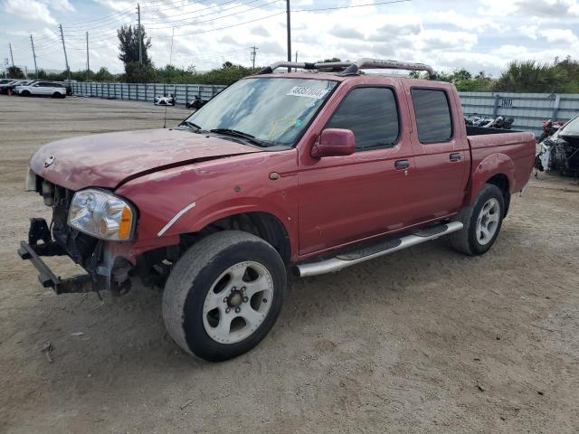 1N6MD27T71C381019 - 2001 NISSAN FRONTIER CREW CAB SC BURGUNDY photo 1