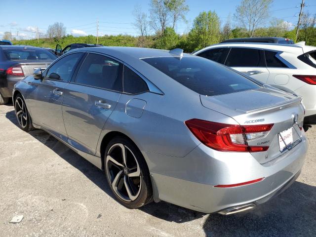 1HGCV2F34JA036430 - 2018 HONDA ACCORD SPORT GRAY photo 2