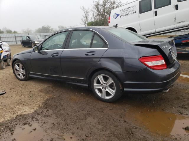 WDDGF5EB3BR142562 - 2011 MERCEDES-BENZ C 300 GRAY photo 2