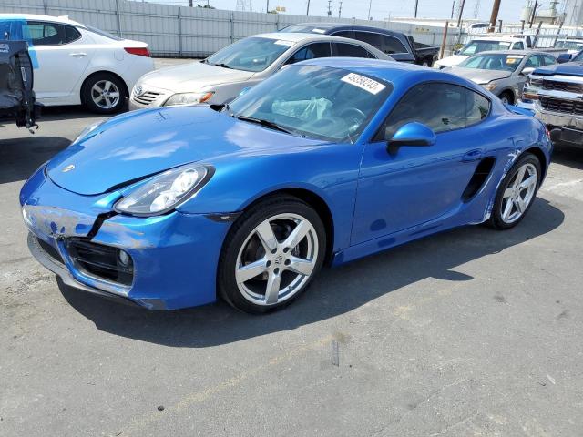 WP0AA2A80GK171606 - 2016 PORSCHE CAYMAN BLUE photo 1