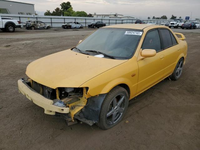 JM1BJ227030646834 - 2003 MAZDA PROTEGE SPEED YELLOW photo 2