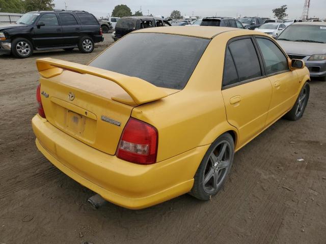 JM1BJ227030646834 - 2003 MAZDA PROTEGE SPEED YELLOW photo 4