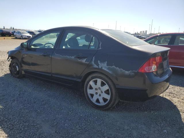 2HGFA16508H521342 - 2008 HONDA CIVIC LX BLACK photo 2