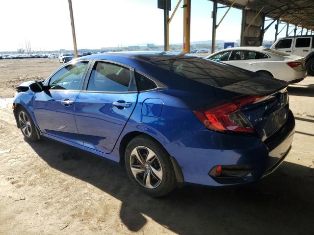 19XFC2F67KE042541 - 2019 HONDA CIVIC LX BLUE photo 2