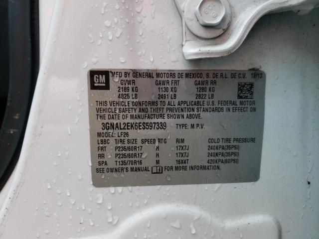 3GNAL2EK6ES597339 - 2014 CHEVROLET CAPTIVA LS 白色 照片 13