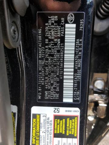 4T1G11AK4RU882521 - 2024 TOYOTA CAMRY SE NIGHT SHADE BLACK photo 12