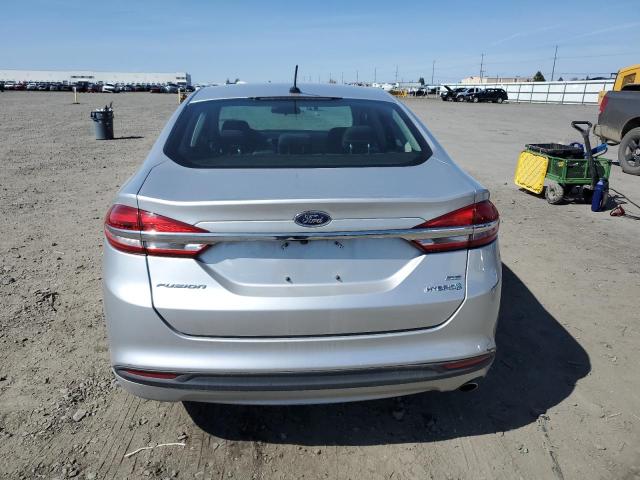 3FA6P0LU8HR385667 - 2017 FORD FUSION SE HYBRID SILVER photo 6