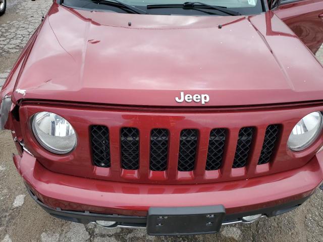 1C4NJRFB4HD107461 - 2017 JEEP PATRIOT LATITUDE RED photo 11