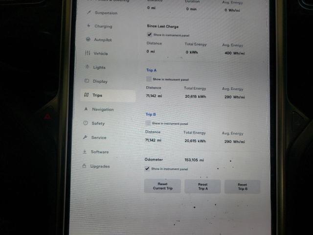 5YJSA1E2XGF160386 - 2016 TESLA MODEL S WHITE photo 9