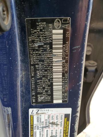 2T1KR32E28C687153 - 2008 TOYOTA COROLLA MA XR BLUE photo 13
