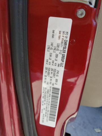 2C4RC1BG8CR267301 - 2012 CHRYSLER TOWN & COU TOURING 红色 照片 14