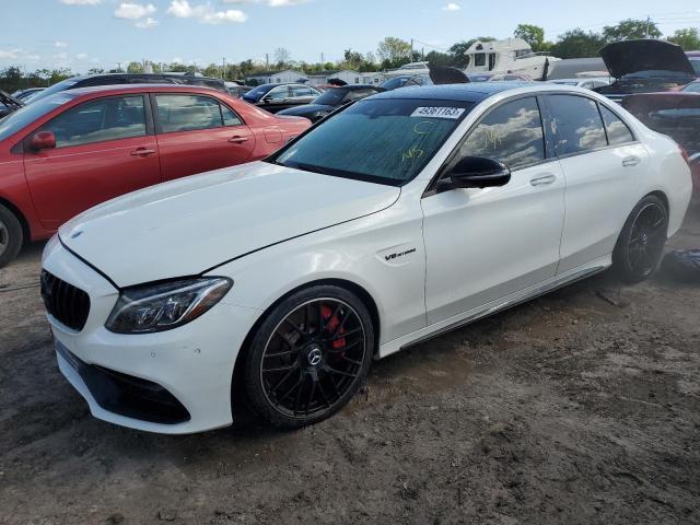 55SWF8HB8JU247653 - 2018 MERCEDES-BENZ C 63 AMG-S WHITE photo 1