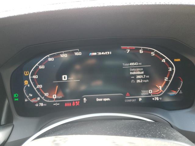 WBA5U7C0XLA232258 - 2020 BMW M340I WHITE photo 9