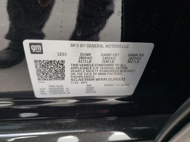 5GAERBKWXRJ126531 - 2024 BUICK ENCLAVE ESSENCE 黑色 照片 13