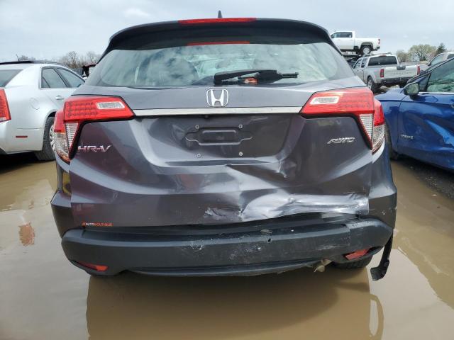 3CZRU6H30KG716290 - 2019 HONDA HR-V LX GRAY photo 6