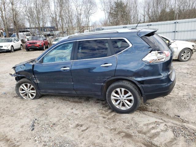 5N1AT2MV0EC772660 - 2014 NISSAN ROGUE S BLUE photo 2