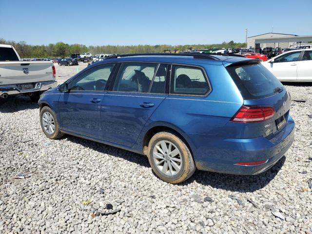 3VWY57AU5KM512610 - 2019 VOLKSWAGEN GOLF SPORT S BLUE photo 2