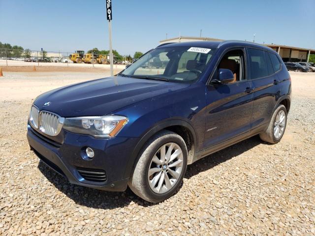 5UXWX9C58H0T11722 - 2017 BMW X3 XDRIVE28I BLUE photo 1