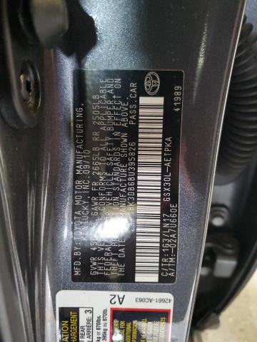 4T1BK3DB6BU395826 - 2011 TOYOTA AVALON BASE 石墨色 照片 13