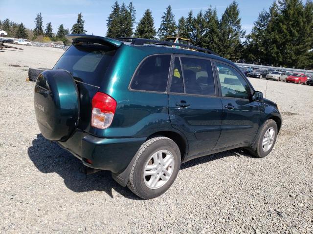 JTEGH20VX26010318 - 2002 TOYOTA RAV4 GREEN photo 3