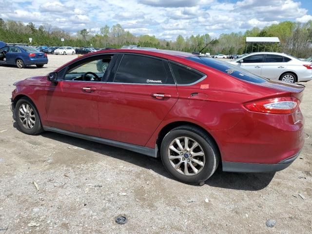 3FA6P0G75FR273636 - 2015 FORD FUSION S RED photo 2