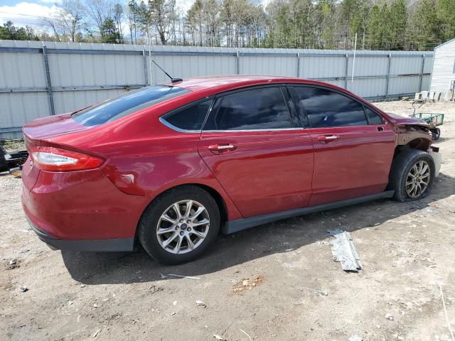 3FA6P0G75FR273636 - 2015 FORD FUSION S RED photo 3