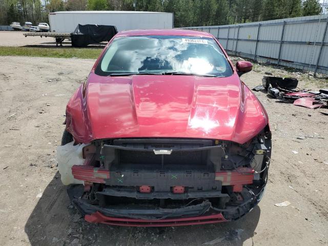 3FA6P0G75FR273636 - 2015 FORD FUSION S RED photo 5