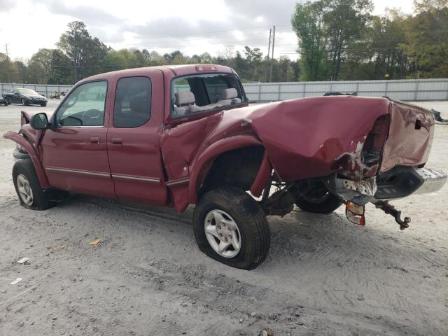 5TBRT38141S139522 - 2001 TOYOTA TUNDRA ACCESS CAB LIMITED MAROON photo 2