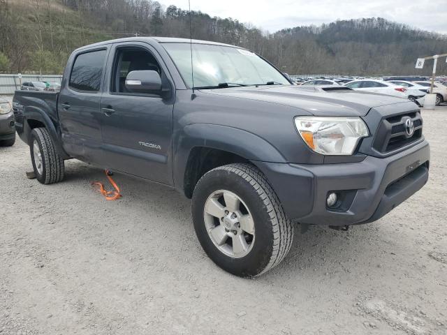 5TFLU4ENXFX113273 - 2015 TOYOTA TACOMA DOUBLE CAB GRAY photo 4