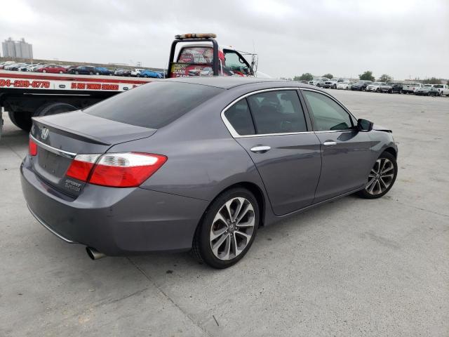 1HGCR2F58FA271099 - 2015 HONDA ACCORD SPORT GRAY photo 3