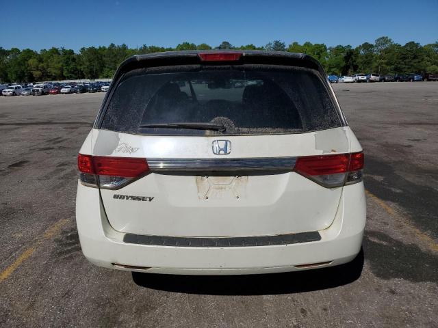 5FNRL5H69EB135314 - 2014 HONDA ODYSSEY EXL WHITE photo 6