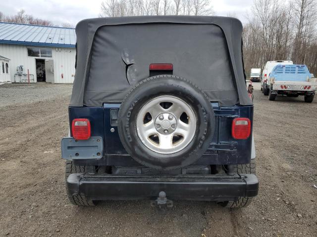 1J4FA49S73P312390 - 2003 JEEP WRANGLER SPORT BLUE photo 6