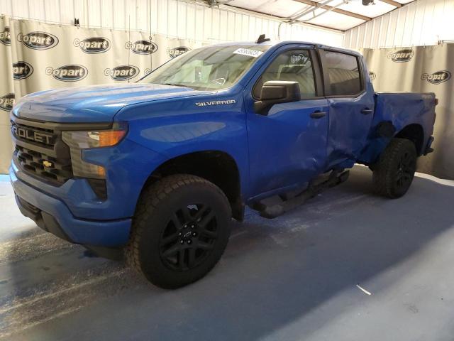 1GCPDBEK5NZ623450 - 2022 CHEVROLET SILVERADO K1500 CUSTOM BLUE photo 1