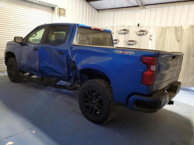 1GCPDBEK5NZ623450 - 2022 CHEVROLET SILVERADO K1500 CUSTOM BLUE photo 2