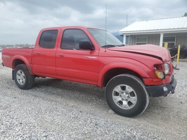 5TEHN72N22Z895385 - 2002 TOYOTA TACOMA DOUBLE CAB RED photo 4