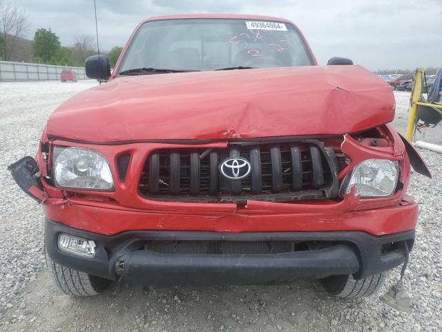 5TEHN72N22Z895385 - 2002 TOYOTA TACOMA DOUBLE CAB RED photo 5