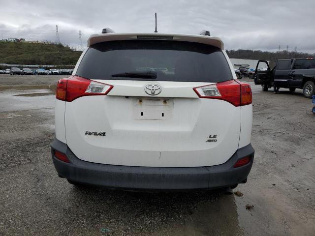 2T3BFREV3DW099530 - 2013 TOYOTA RAV4 LE WHITE photo 6