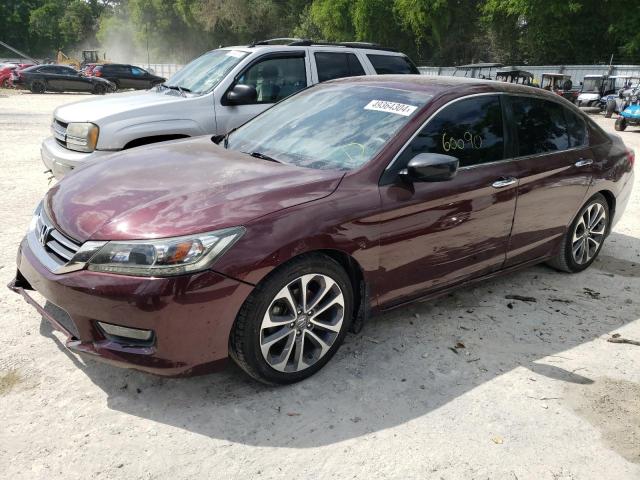 1HGCR2F54EA287752 - 2014 HONDA ACCORD SPORT BURGUNDY photo 1