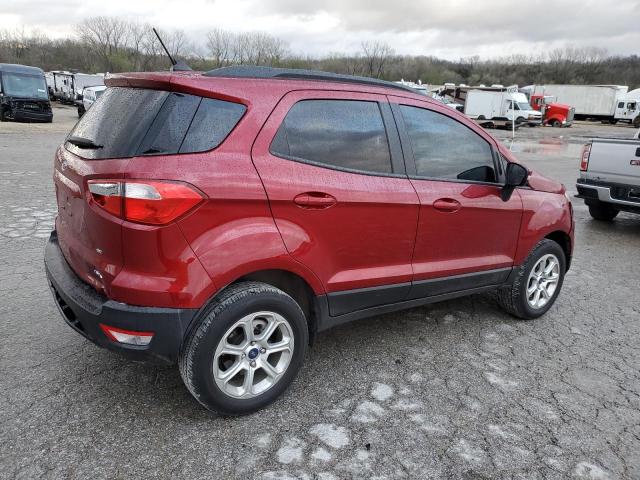 MAJ6P1UL7JC235078 - 2018 FORD ECOSPORT SE MAROON photo 3