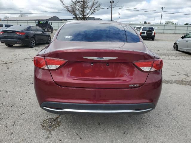 1C3CCCAB2FN669490 - 2015 CHRYSLER 200 LIMITED BURGUNDY photo 6