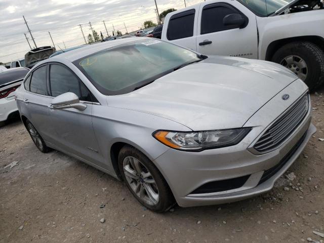 3FA6P0LU9JR119483 - 2018 FORD FUSION SE HYBRID SILVER photo 4