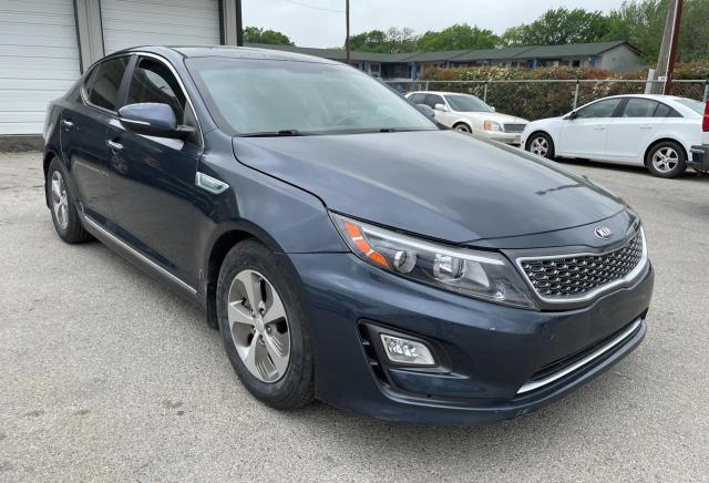 KNAGM4AD9E5062421 - 2014 KIA OPTIMA HYBRID GRAY photo 1