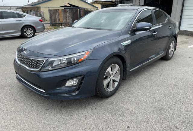 KNAGM4AD9E5062421 - 2014 KIA OPTIMA HYBRID GRAY photo 2