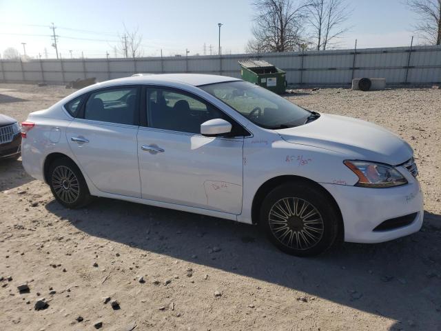 3N1AB7AP9DL610557 - 2013 NISSAN SENTRA S WHITE photo 4