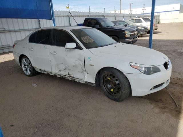 WBANE73507CM45481 - 2007 BMW 530 I WHITE photo 4