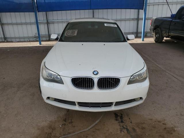 WBANE73507CM45481 - 2007 BMW 530 I WHITE photo 5