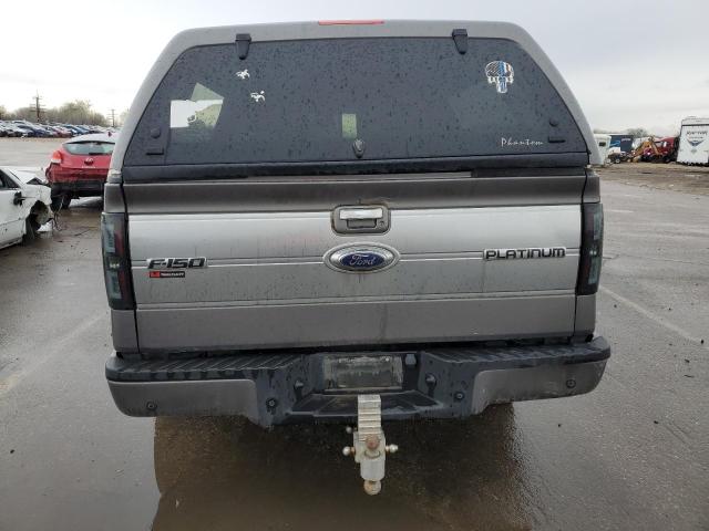 1FTFW1EV1AFD07274 - 2010 FORD F150 SUPERCREW GRAY photo 6