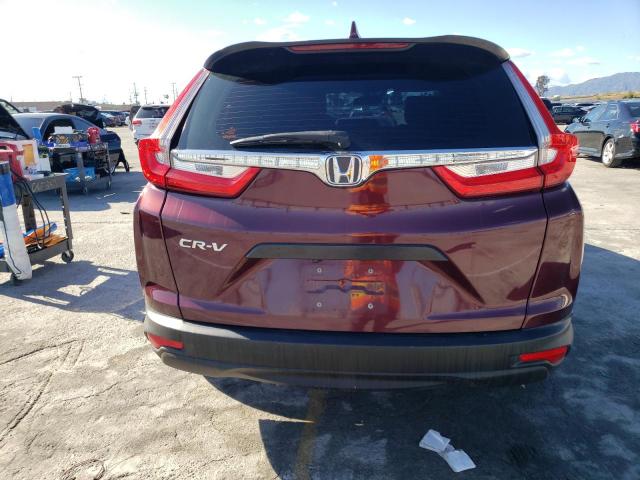 5J6RW5H37HL000874 - 2017 HONDA CR-V LX BURGUNDY photo 6